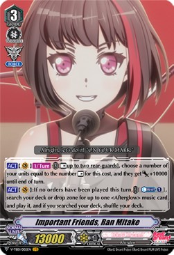 Important Friends, Ran Mitake [V Format] (V.1 - Vanguard Rare)