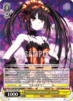 "Frenzied Nightmare" Kurumi (V.1 - Double Rare)