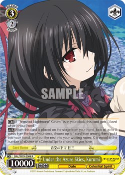 Under the Azure Skies, Kurumi (V.1 - Rare)