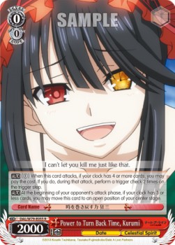 Power to Turn Back Time, Kurumi (V.1 - Rare)