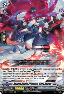 Aurora Battle Princess, Agra Rouge [D Format] (V.1 - Triple Rare)