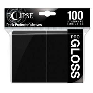 100 Ultra Pro Pro-Gloss Eclipse Sleeves (Jet Black)