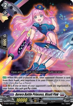 Aurora Battle Princess, Risatt Pink [D Format] (V.1 - Triple Rare)