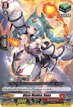 Blaze Maiden, Rona [D Format] (V.1 - Triple Rare)