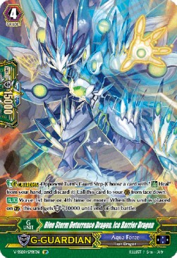 Blue Storm Deterrence Dragon, Ice Barrier Dragon [G Format] (V.2 - Special Parallel)