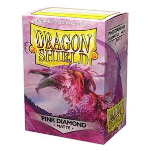 100 Dragon Shield Sleeves - Matte Pink Diamond