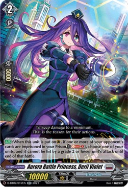 Aurora Battle Princess, Derii Violet [D Format] (V.1 - Double Rare)