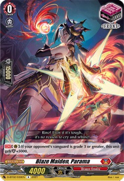 Blaze Maiden, Parama [D Format] (V.1 - Rare)