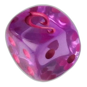 Evolving Skies: Violet Translucent Die