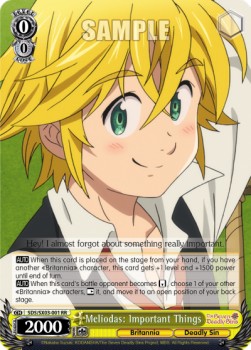 Meliodas: Important Things (V.1 - Double Rare)