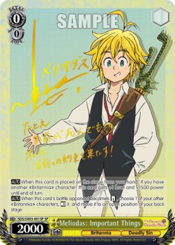 Meliodas: Important Things (V.2 - Special Rare)