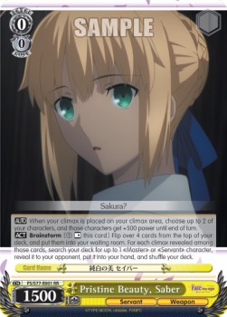 Pristine Beauty, Saber (V.1 - Double Rare)