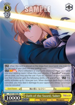 Oath of the Sword, Saber (V.1 - Double Rare)