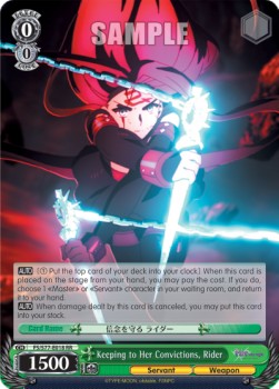 Keeping to Her Convictions, Rider (V.1 - Double Rare)