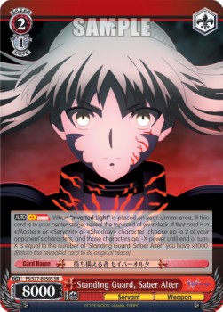 Standing Guard, Saber Alter (V.2 - Super Rare)