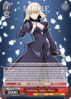 Smiling, Saber Alter