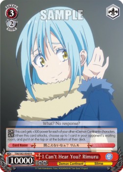 I Can't Hear You? Rimuru (V.1 - Rare)