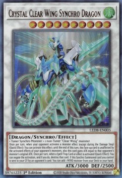 Crystal Clear Wing Synchro Dragon (V.1 - Ultra Rare)