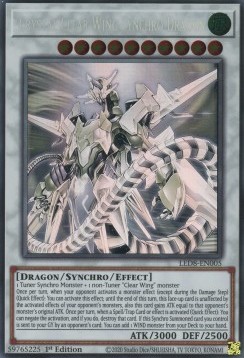 Crystal Clear Wing Synchro Dragon (V.2 - Ghost Rare)