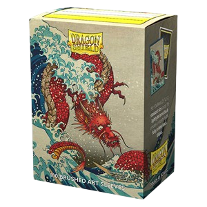 100 Dragon Shield Sleeves - The Great Wave