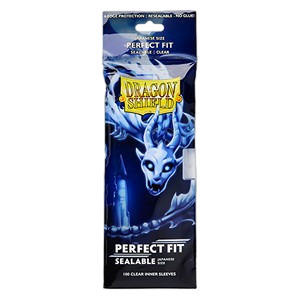 100 Small Dragon Shield Perfect Fit Sealable Sleeves - Clear