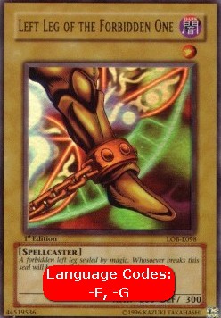 Left Leg of the Forbidden One (V.1 - Ultra Rare)