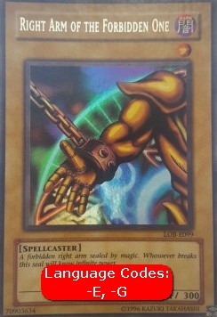 Right Arm of the Forbidden One (V.1 - Ultra Rare)