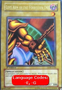 Left Arm of the Forbidden One (V.1 - Ultra Rare)