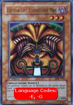 Exodia the Forbidden One (V.1 - Ultra Rare)