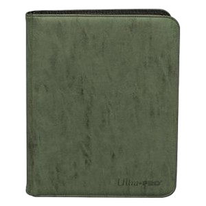 Suede Collection: Zippered 9-Pocket Premium PRO-Binder (Emerald)