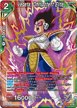 Vegeta, Omnipotent Elite (V.1 - Super Rare)