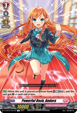 Powerful Dash, Andora [D Format] (V.1 - Rare)