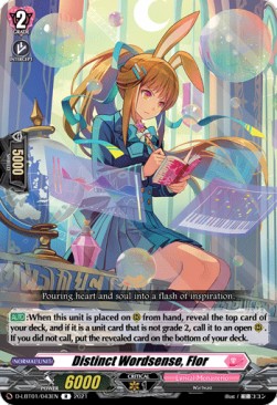 Distinct Wordsense, Flor [D Format] (V.1 - Rare)