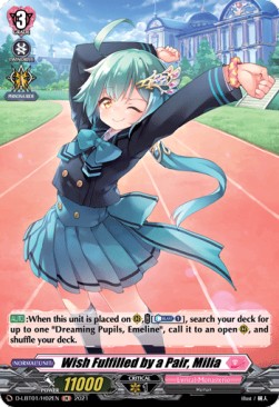 Wish Fulfilled by a Pair, Milia [D Format] (V.2 - Holo)