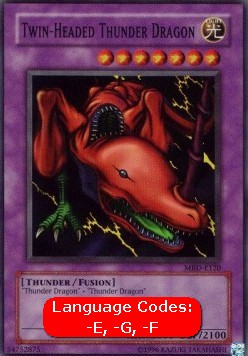 Twin-Headed Thunder Dragon (V.1 - Super Rare)