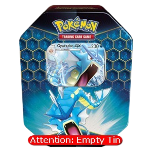 Empty Hidden Fates: Gyarados GX Tin