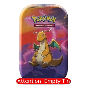 Empty Kanto Power Mini Tins: Dragonite Tin