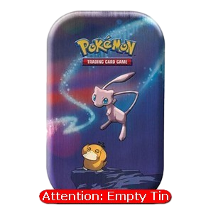 Empty Kanto Power Mini Tins: Mew & Psyduck Tin