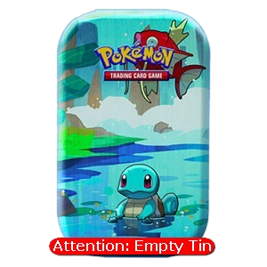 Empty Kanto Friends Mini Tins: Squirtle Tin