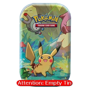 Empty Kanto Friends Mini Tins: Pikachu Tin