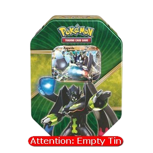 Empty Shiny Kalos Tins: Zygarde Tin