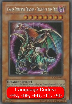 Chaos Emperor Dragon - Envoy of the End (V.2 - Secret Rare)