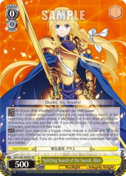 Splitting Sound of the Sword, Alice (V.2 - Super Rare)