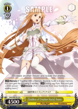 《Goddess of Creation Stacia》 Asuna (V.1 - Rare)