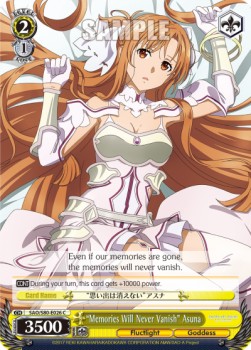 "Memories Will Never Vanish" Asuna