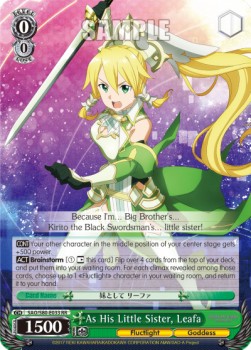 As His Little Sister, Leafa (V.1 - Double Rare)