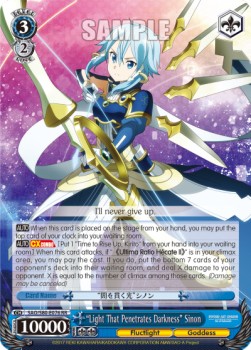 "Light That Penetrates Darkness" Sinon (V.1 - Double Rare)