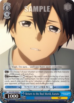 Return to the Real World, Kazuto