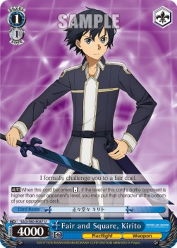 Fair and Square, Kirito (V.1 - Uncommon)