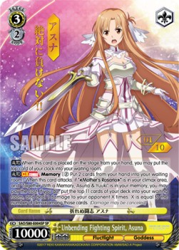 Unbending Fighting Spirit, Asuna (V.3 - Special Rare)